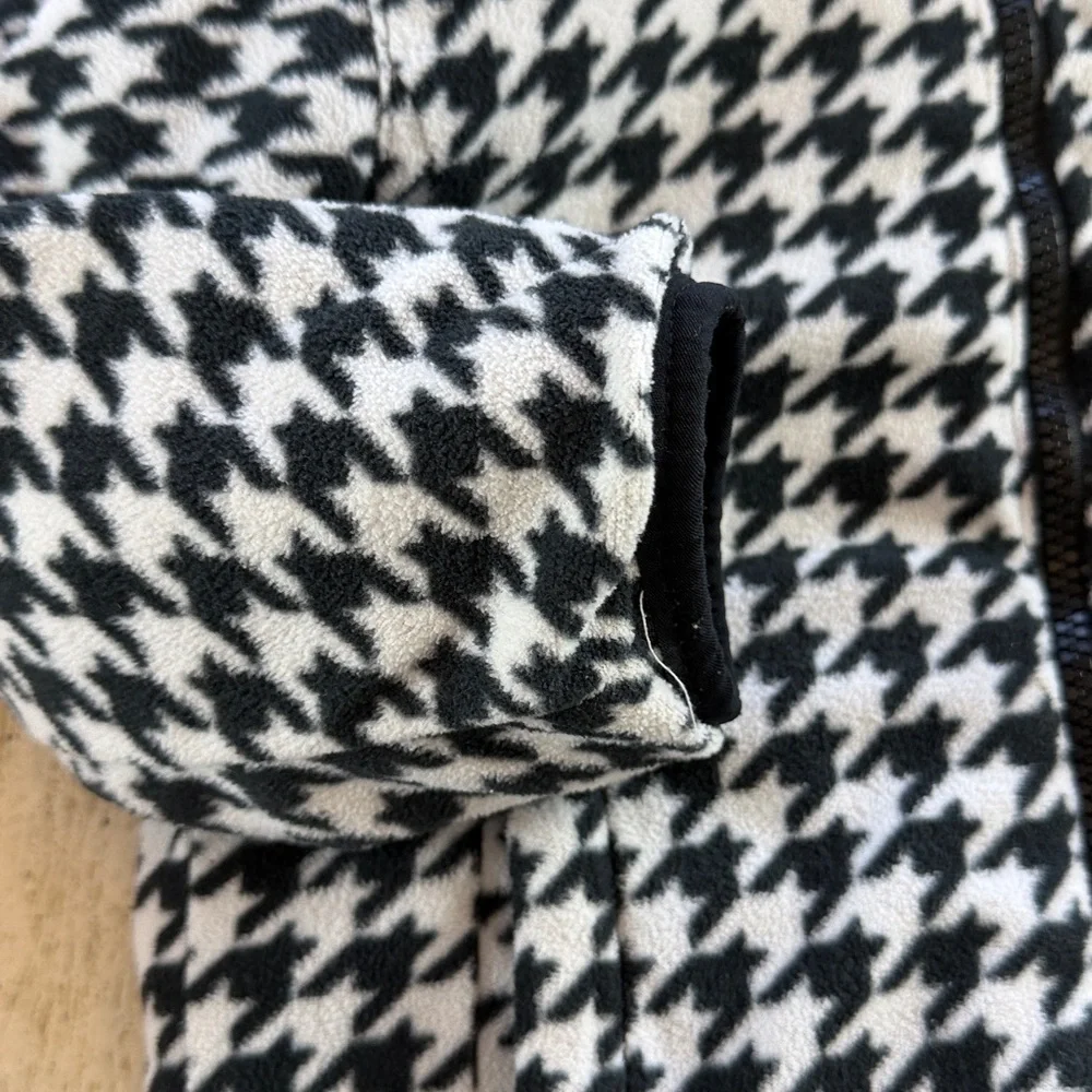 Columbia Reversible Jacket black white houndstooth Toddler Girl 4T